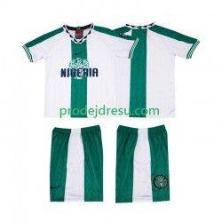 Nigérie Dresy Fotbal 1996 Retro Dětský Venkovní Krátký rukáv