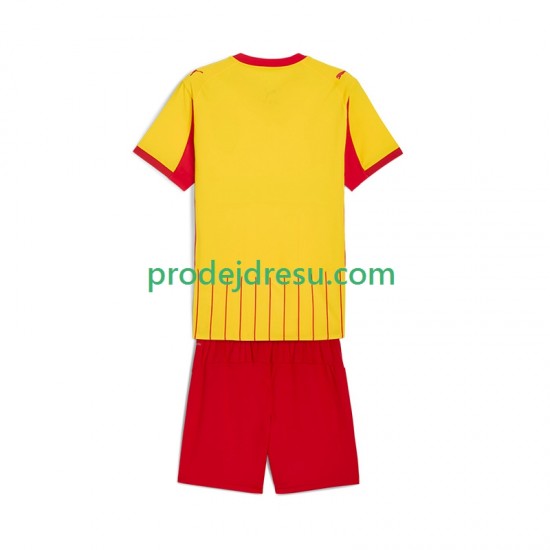 RC Lens Dresy Fotbal Dětský Domácí 2025-2026 Krátký rukáv