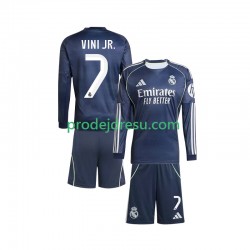 Real Madrid Dresy Fotbal Vinicius Junior 7 Dětský Venkovní 2025-2026 Dlouhý rukáv