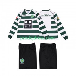 Sporting CP Dresy Fotbal 2001 2003 Retro Dětský Domácí Dlouhý rukáv