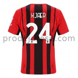 AC Milán Dresy Fotbal Simon Kjaer 24 Domácí 2021-2022 Krátký Rukáv