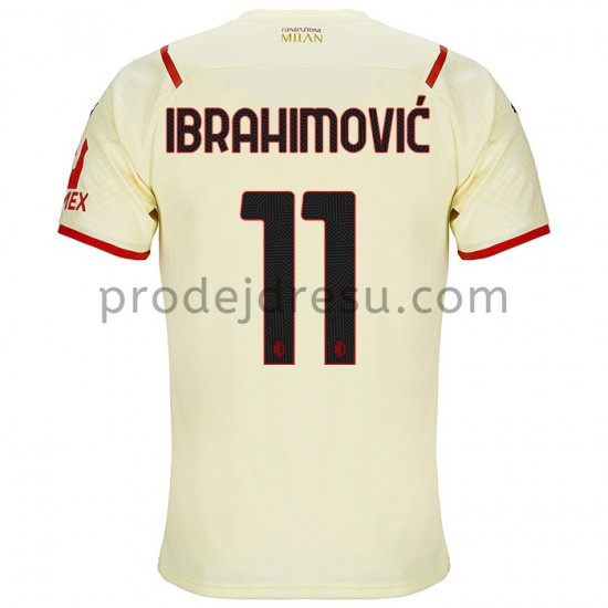 AC Milán Dresy Fotbal Zlatan Ibrahimovic 11 Venkovní 2021-2022 Krátký Rukáv