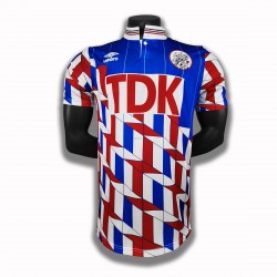 AFC Ajax Dresy Fotbal Retro Venkovní 1990 Krátký Rukáv