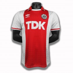 AFC Ajax Dresy Fotbal Retro Domácí 1990 Krátký Rukáv