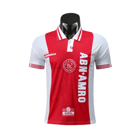 AFC Ajax Dresy Fotbal Retro Domácí 1997-1998 Krátký Rukáv
