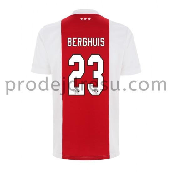 AFC Ajax Dresy Fotbal Steven Berghuis 23 Domácí 2021-2022 Krátký Rukáv