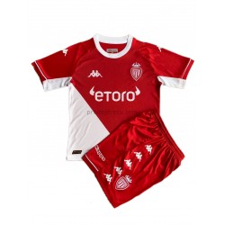 AS Monaco Dresy Fotbal Dětský Domácí 2021-2022 Krátký Rukáv