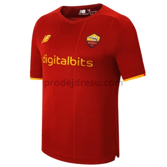 AS Řím Dresy Fotbal Domácí 2021-2022 Krátký Rukáv
