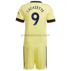 Arsenal Dresy Fotbal Alexandre Lacazette 9 Dětský Venkovní 2021-2022 Krátký Rukáv