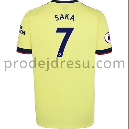 Arsenal Dresy Fotbal Bukayo Saka 7 Venkovní 2021-2022 Krátký Rukáv