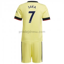 Arsenal Dresy Fotbal Bukayo Saka 7 Dětský Venkovní 2021-2022 Krátký Rukáv
