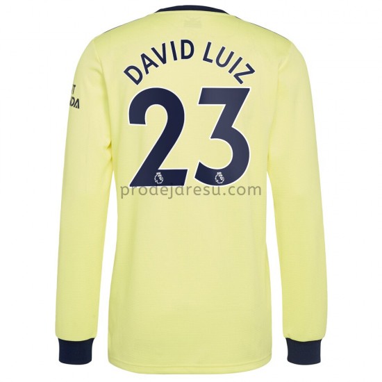 Arsenal Dresy Fotbal David Luiz 23 Venkovní 2021-2022 Dlouhý Rukáv