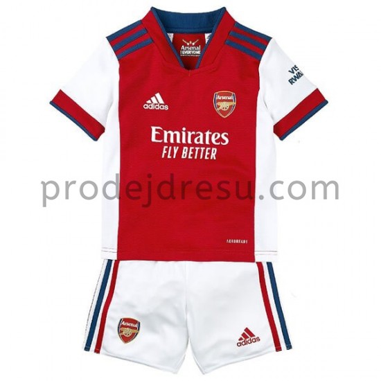 Arsenal Dresy Fotbal Dětský Domácí 2021-2022 Krátký Rukáv