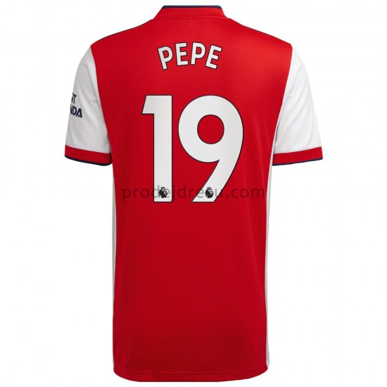 Arsenal Dresy Fotbal Nicolas Pepe 19 Domácí 2021-2022 Krátký Rukáv