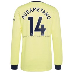 Arsenal Dresy Fotbal Pierre-Emerick Aubameyang 14 Venkovní 2021-2022 Dlouhý Rukáv