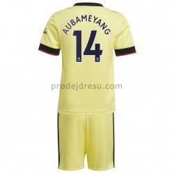 Arsenal Dresy Fotbal Pierre-Emerick Aubameyang 14 Dětský Venkovní 2021-2022 Krátký Rukáv