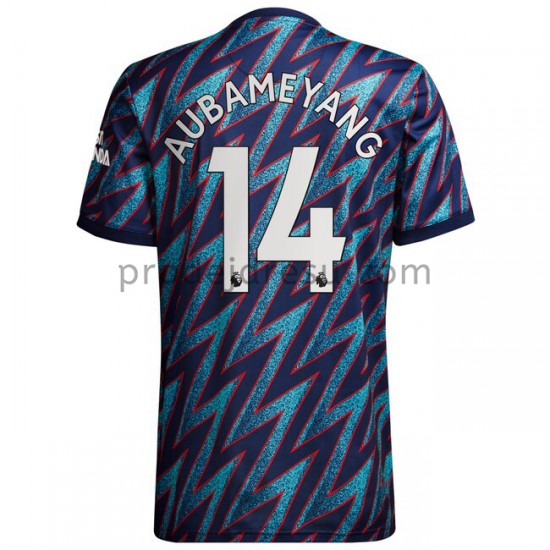 Arsenal Dresy Fotbal Pierre-Emerick Aubameyang 14 Alternativní 2021-2022 Krátký Rukáv
