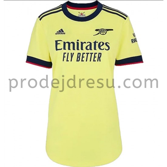 Arsenal Dresy Fotbal Žena Venkovní 2021-2022 Krátký Rukáv