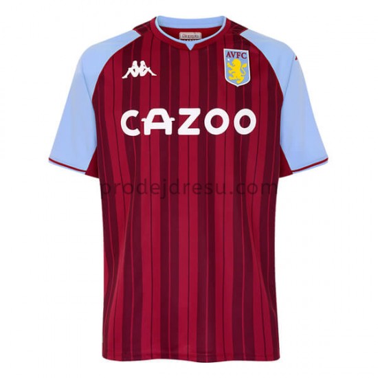 Aston Villa Dresy Fotbal Domácí 2021-2022 Krátký Rukáv