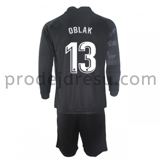 Atlético Madrid Dresy Fotbal Brankářské Jan Oblak 13 Dětský Venkovní 2021-2022 Dlouhý Rukáv