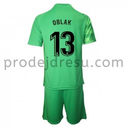 Atlético Madrid Dresy Fotbal Brankářské Jan Oblak 13 Dětský Alternativní 2021-2022 Krátký Rukáv