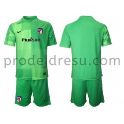 Atlético Madrid Dresy Fotbal Brankářské Dětský Alternativní 2021-2022 Krátký Rukáv
