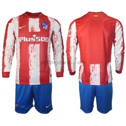 Atlético Madrid Dresy Fotbal Dětský Domácí 2021-2022 Dlouhý Rukáv