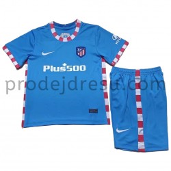 Atlético Madrid Dresy Fotbal Dětský Alternativní 2021-2022 Krátký Rukáv