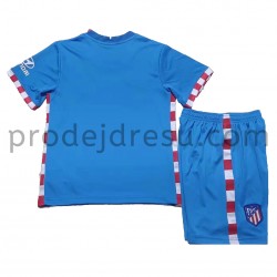 Atlético Madrid Dresy Fotbal Dětský Alternativní 2021-2022 Krátký Rukáv