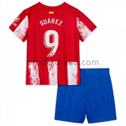 Atlético Madrid Dresy Fotbal Luis Suárez 9 Dětský Domácí 2021-2022 Krátký Rukáv