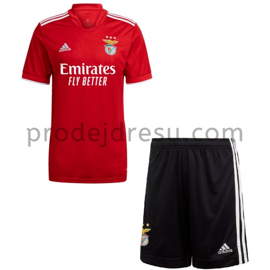 Benfica Dresy Fotbal Dětský Domácí 2021-2022 Krátký Rukáv