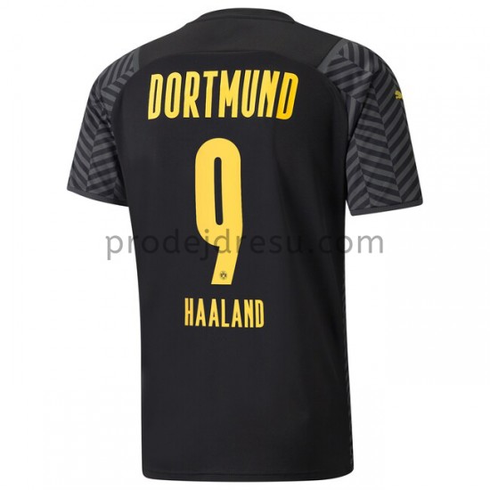 Borussia Dortmund Dresy Fotbal Erling Haaland 9 Venkovní 2021-2022 Krátký Rukáv