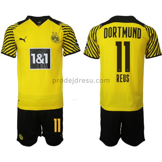 Borussia Dortmund Dresy Fotbal Marco Reus 11 Dětský Domácí 2021-2022 Krátký Rukáv