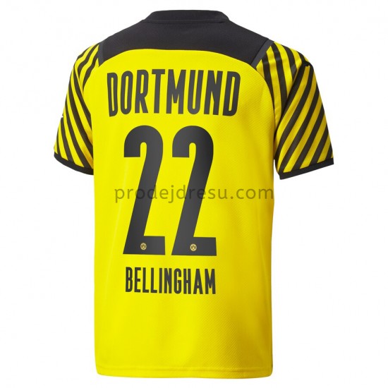 Borussia Dortmund Dresy Fotbal Jude Bellingham 22 Domácí 2021-2022 Krátký Rukáv