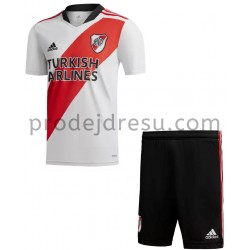 CA River Plate Dresy Fotbal Dětský Domácí 2021-2022 Krátký Rukáv
