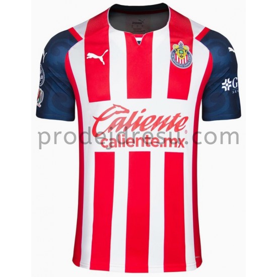 CD Guadalajara Dresy Fotbal Domácí 2021-2022 Krátký Rukáv
