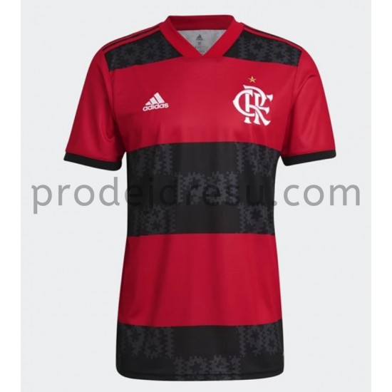 CR Flamengo Dresy Fotbal Domácí 2021-2022 Krátký Rukáv