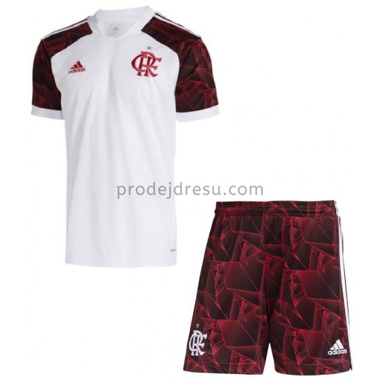 CR Flamengo Dresy Fotbal Dětský Venkovní 2021-2022 Krátký Rukáv