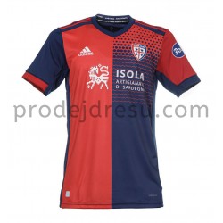 Cagliari Dresy Fotbal Domácí 2021-2022 Krátký Rukáv
