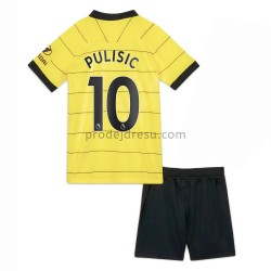 Chelsea Dresy Fotbal Christian Pulisic 10 Dětský Venkovní 2021-2022 Krátký Rukáv