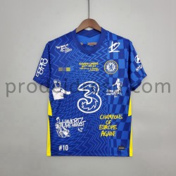 Chelsea Dresy Fotbal Graffiti Domácí 2021-2022 Krátký Rukáv