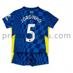 Chelsea Dresy Fotbal Jorginho 5 Dětský Domácí 2021-2022 Krátký Rukáv