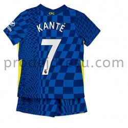 Chelsea Dresy Fotbal Kante 7 Dětský Domácí 2021-2022 Krátký Rukáv