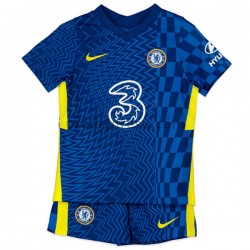Chelsea Dresy Fotbal Dětský Domácí 2021-2022 Krátký Rukáv