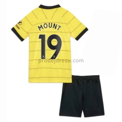 Chelsea Dresy Fotbal Mason Mount 19 Dětský Venkovní 2021-2022 Krátký Rukáv