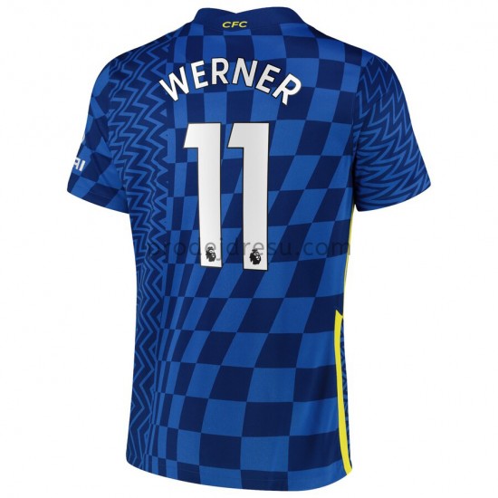 Chelsea Dresy Fotbal Timo Werner 11 Domácí 2021-2022 Krátký Rukáv