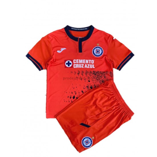 Cruz Azul Dresy Fotbal Dětský Alternativní 2021-2022 Krátký Rukáv