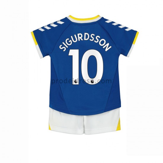 Everton Dresy Fotbal Gylfi Sigurosson 10 Dětský Domácí 2021-2022 Krátký Rukáv