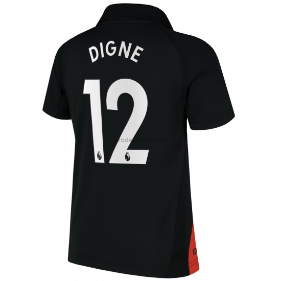 Everton Dresy Fotbal Lucas Digne 12 Venkovní 2021-2022 Krátký Rukáv