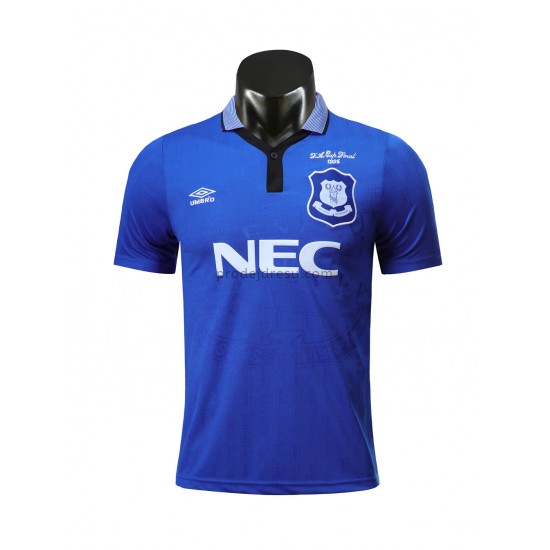 Everton Dresy Fotbal Retro Domácí 1995 Krátký Rukáv